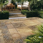 pebble paving