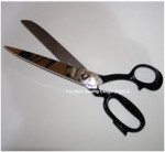 TAILOR SHEARS VARNISHED HANDLE 30CM