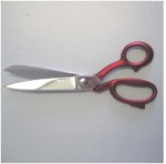 TAILORS SHEAR SOFT TOUCH RED HANDLE 26CM